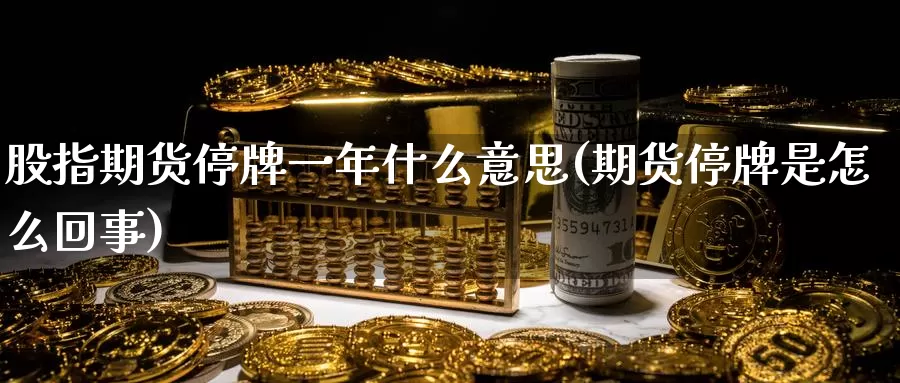 股指期货停牌一年什么意思(期货停牌是怎么回事)_https://www.txjjpc.com_期货技术分析_第1张