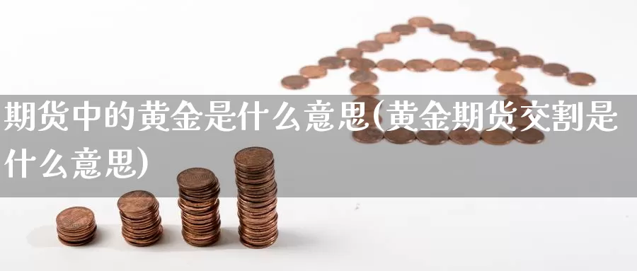 期货中的黄金是什么意思(黄金期货交割是什么意思)_https://www.txjjpc.com_期货技术分析_第1张