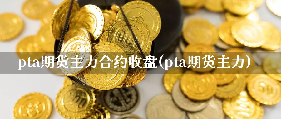 pta期货主力合约收盘(pta期货主力)_https://www.txjjpc.com_期货行业分析_第1张