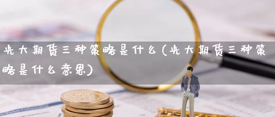 光大期货三种策略是什么(光大期货三种策略是什么意思)_https://www.txjjpc.com_原油期货_第1张