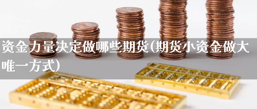 资金力量决定做哪些期货(期货小资金做大唯一方式)_https://www.txjjpc.com_农产品期货_第1张